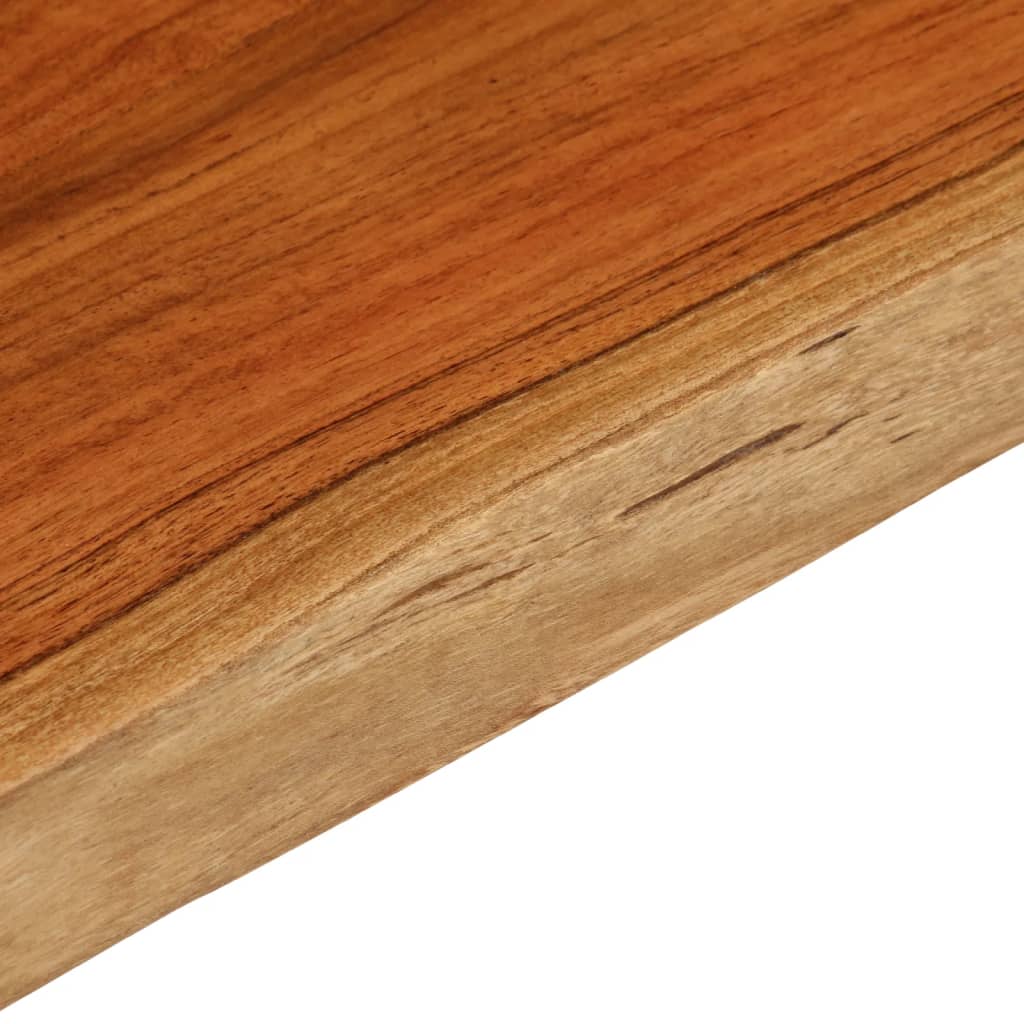 Tischplatte 40x40x2,5 cm Rechteckig Massivholz Akazie Baumkante