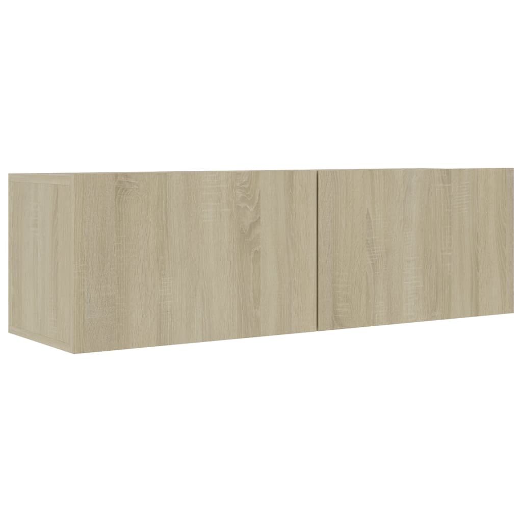 3-tlg. TV-Schrank-Set Weiß Holzwerkstoff