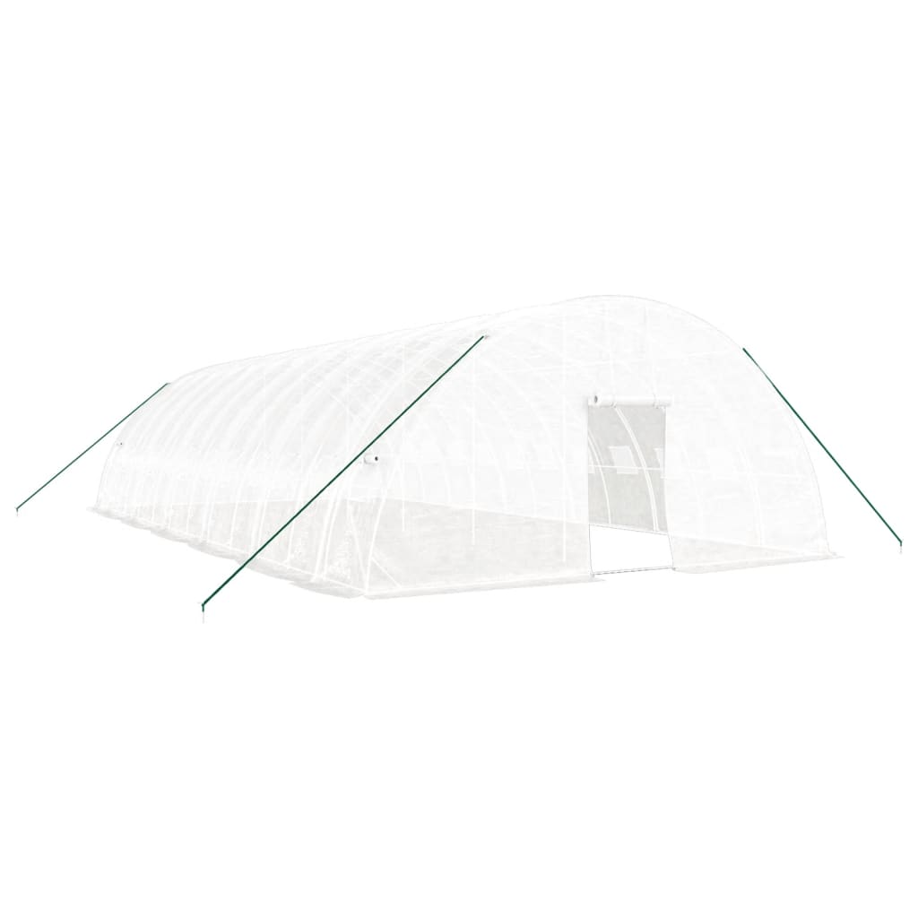 Gewächshaus mit Stahlrahmen Grün 24 m² 6x4x2,85 m