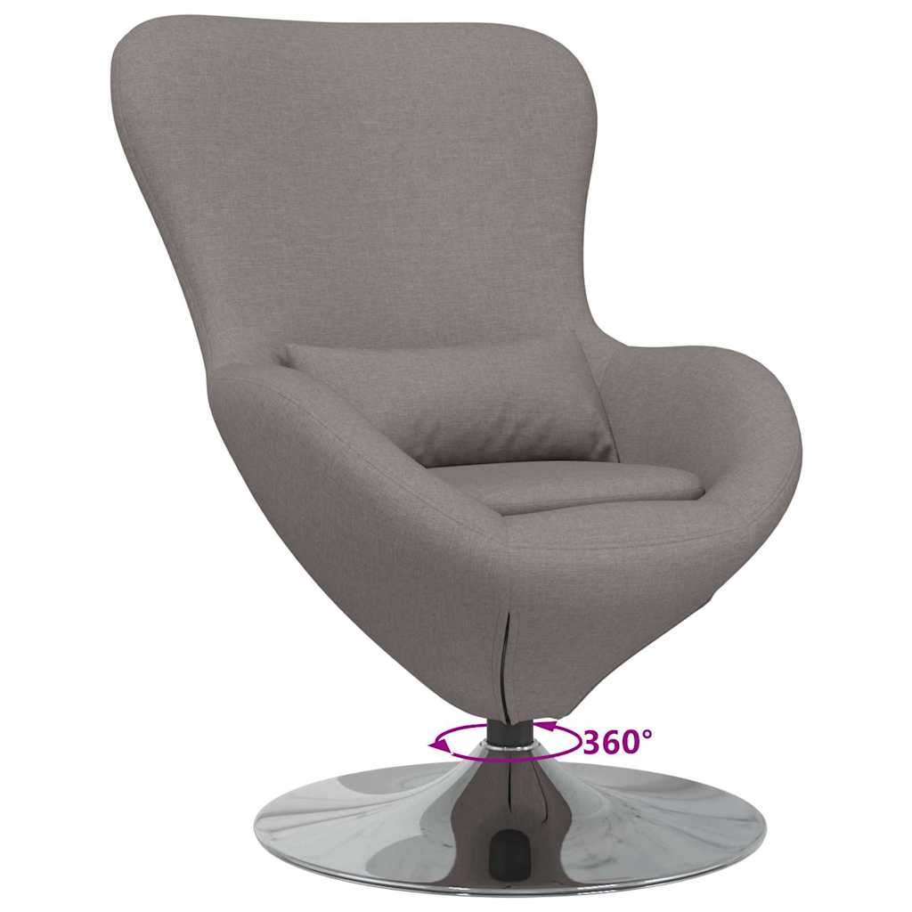 Eiersessel Hellgrau 63 x 73 x 90 cm Stoff