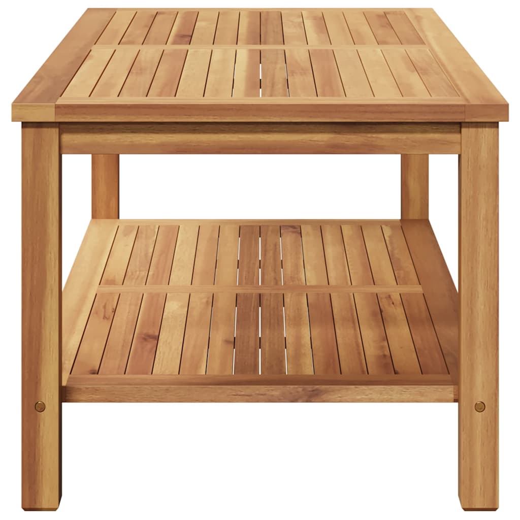 Couchtisch mit Speicher Braun 45 x 45 x 45 cm Massivholz Teak