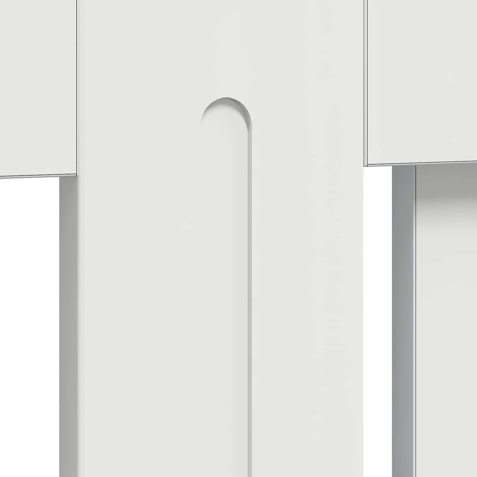 Holzwerkstoff Heizkörper-Abdeckung Heizkörperverkleidung 112 cm, weiß