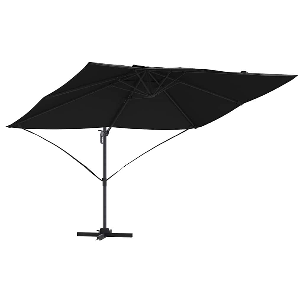 Sonnenschirm Sand 351 x 250 x 260 cm Polyester und Aluminium