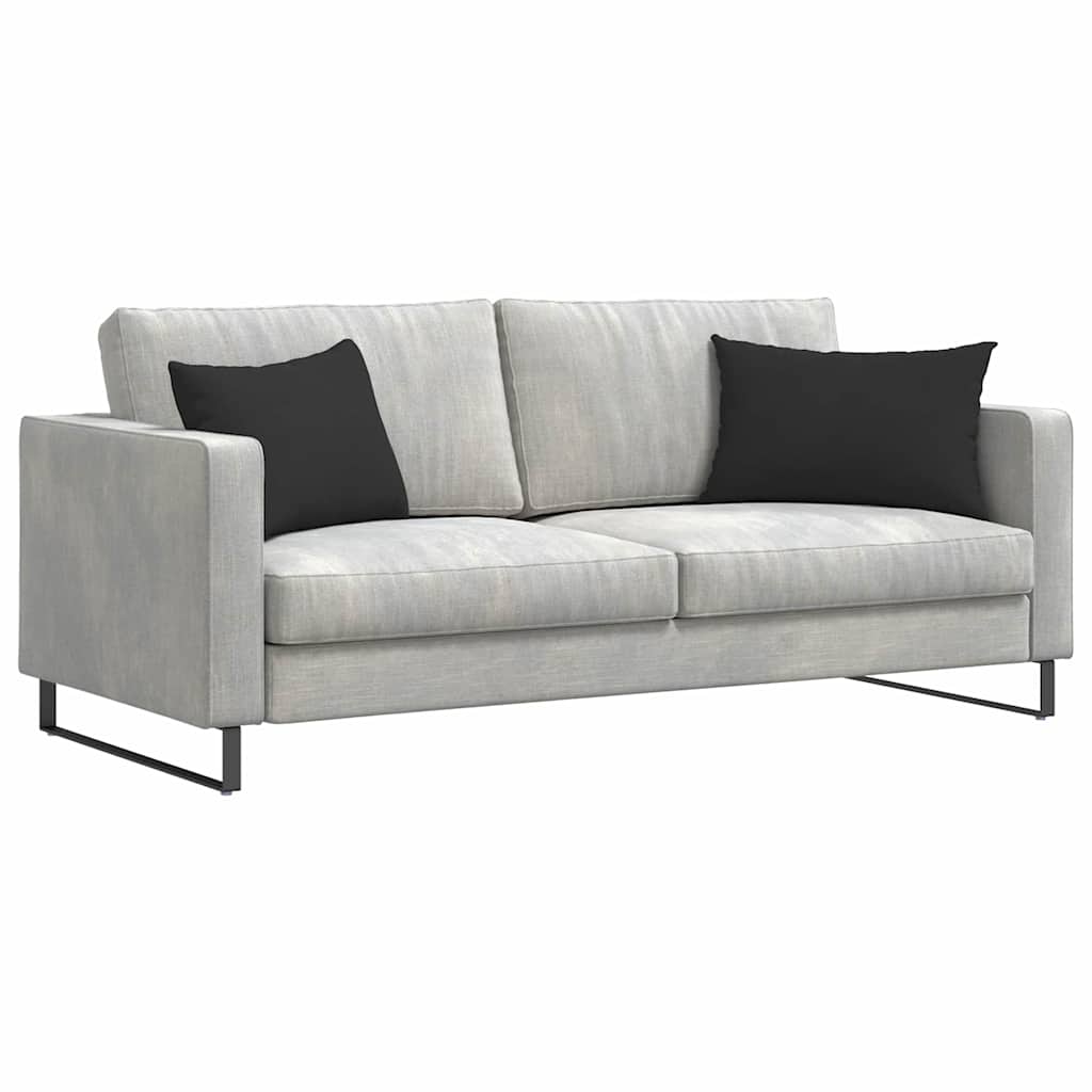 Sofakissen 2 Stück Taupe 50 x 30 cm Stoff