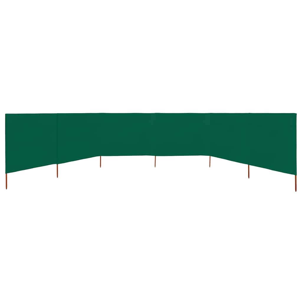 3-teiliges Windschutzgewebe 400 x 120 cm Weiß