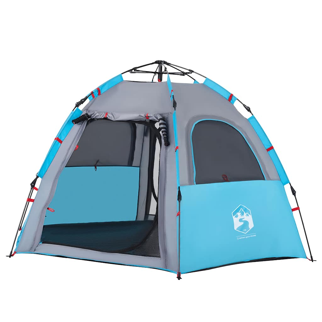 Campingzelt 4 Personen Grün Quick Release