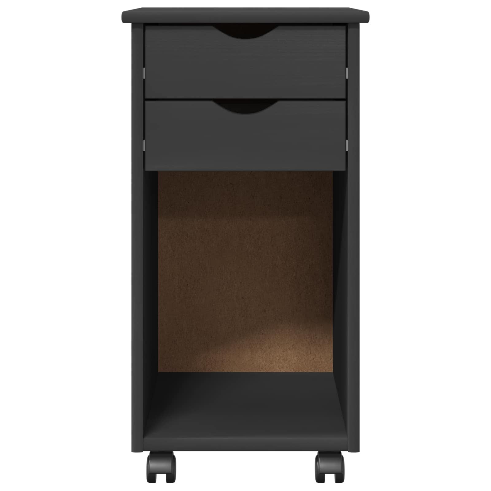 Rollschrank Honigbraun 34 x 39 x 65,5 cm Massives Kiefernholz