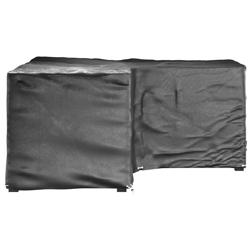 Gartenmöbel-Abdeckungen 2 Stk. L-Form 12 Ösen 250x250x90 cm