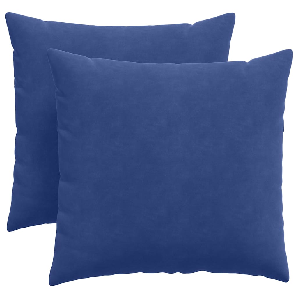 Sofakissen 2 Stück Blau 50 x 30 cm Cordstoff