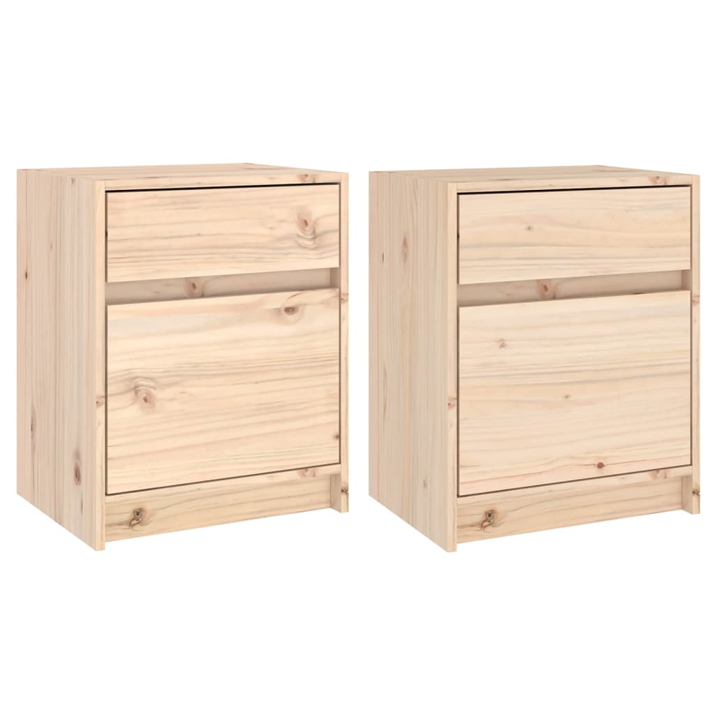 Nachtschrank 40x31x50 cm Massivholz Kiefer
