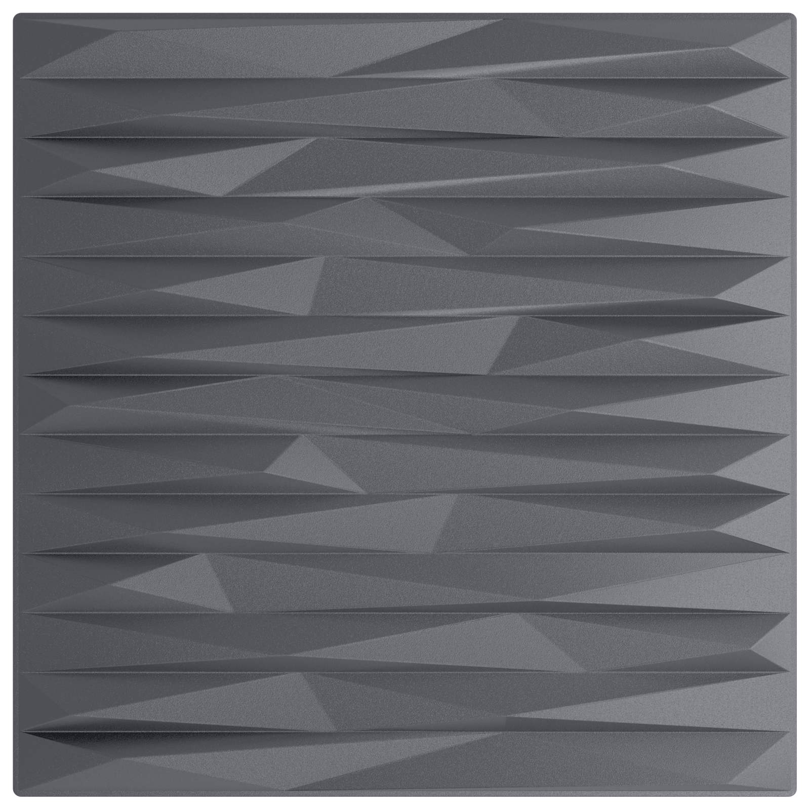 Wandpaneele 12 pcs Diamant Weiß 50 x 50 cm XPS Schaum