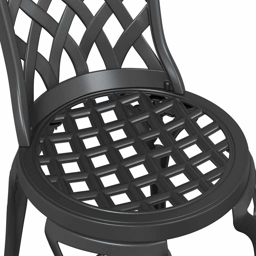 Gartenstuhl 2 pcs Bronze 39 x 40 x 87cm Aluminium