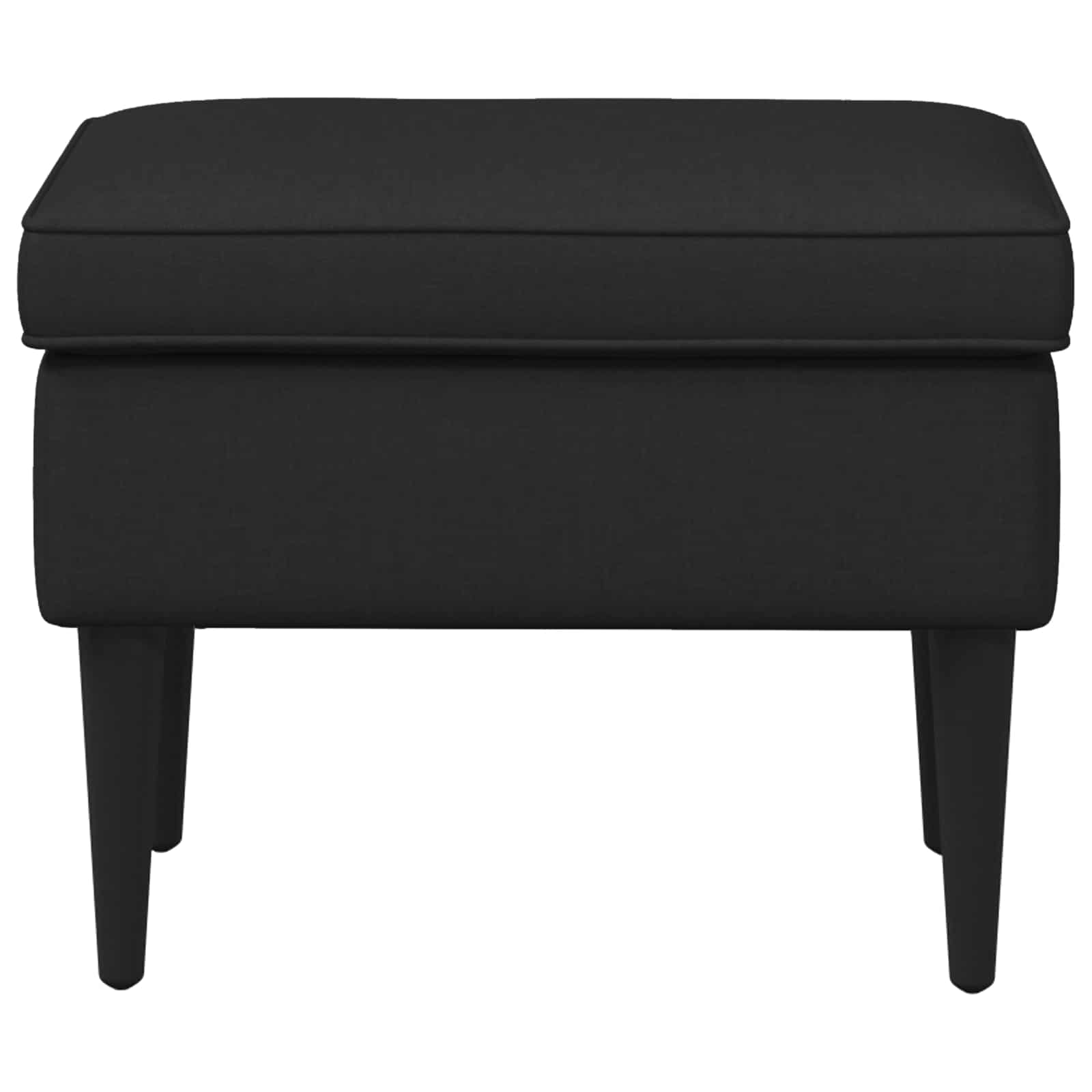 Hocker Hellgrau 55 x 35 x 41 cm Stoff