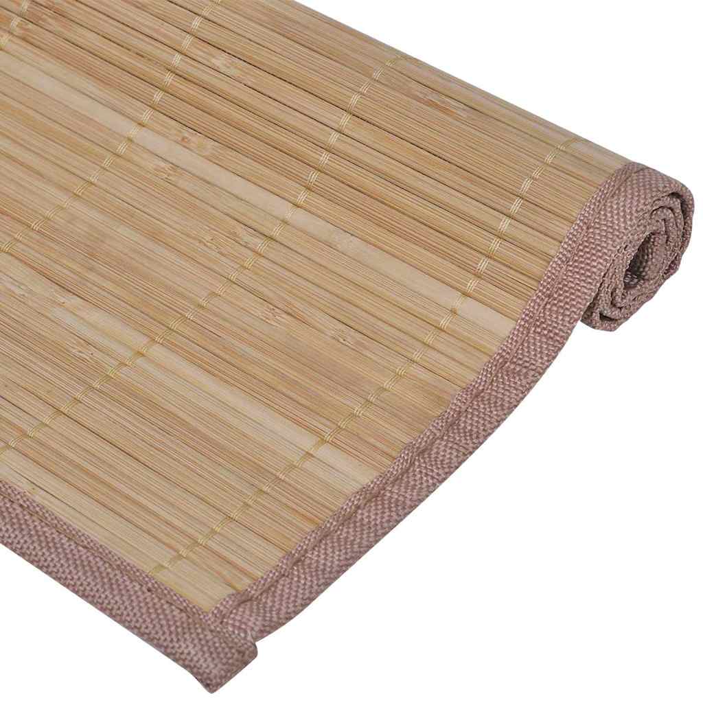 6 Bambus-Platzdeckchen 30 x 45 cm Natur