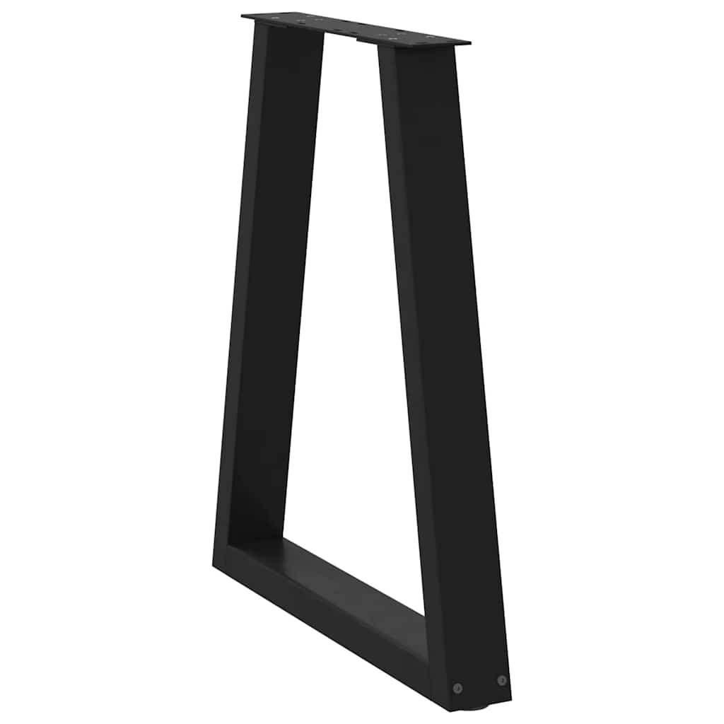 Couchtischbeine V-Form 2 Stück Schwarz 30x(30-31,3) cm Stahl