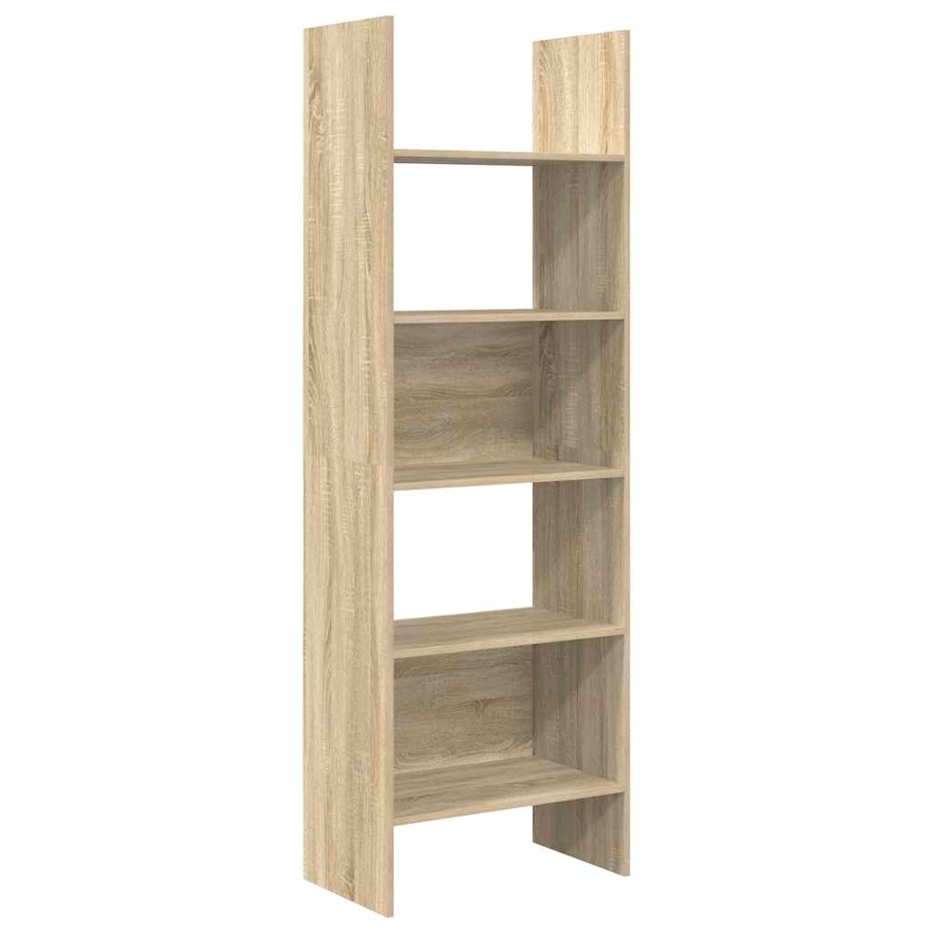 Bücherregal Weiß 60x35x180 cm Holzwerkstoff