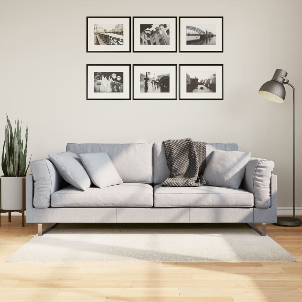 Teppich IZA Kurzflor Skandi-Stil Anthrazit 80x150 cm