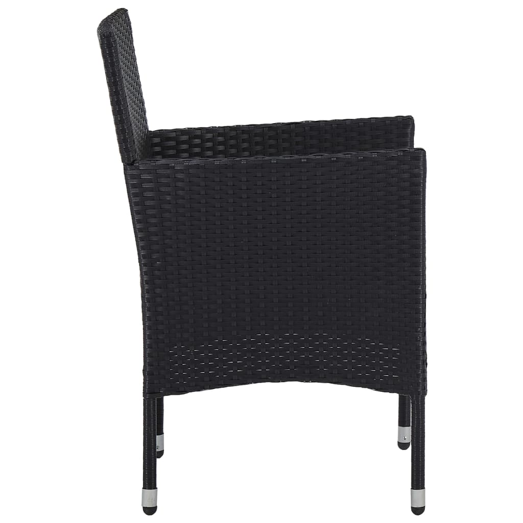Garten-Essstühle 2 Stk. Poly Rattan Beige