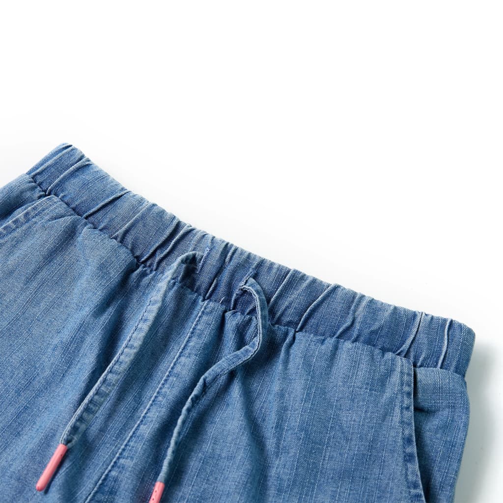 Kindershorts Helles Jeansblau 140