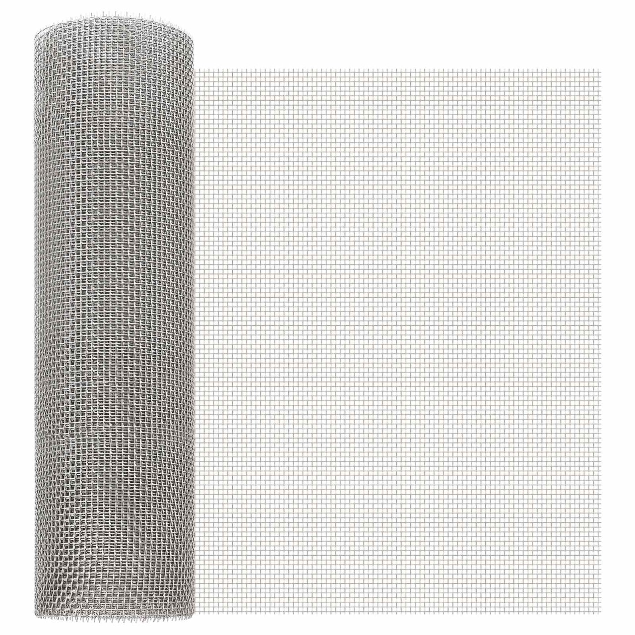 Mesh Bildschirm 20 x 500 cm 20 Mesh Edelstahl 201 Silber