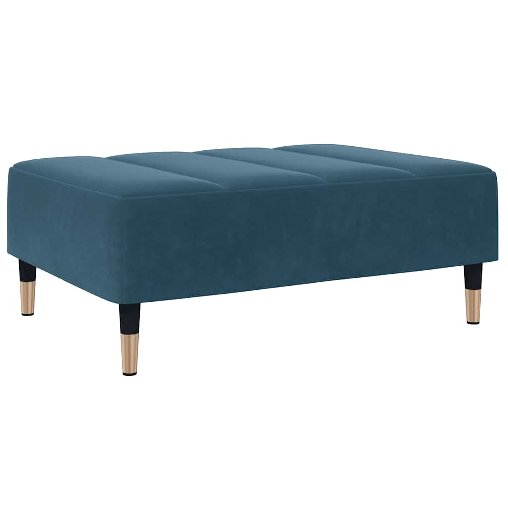 Fußhocker Hellgrau 77x55x31 cm Samt
