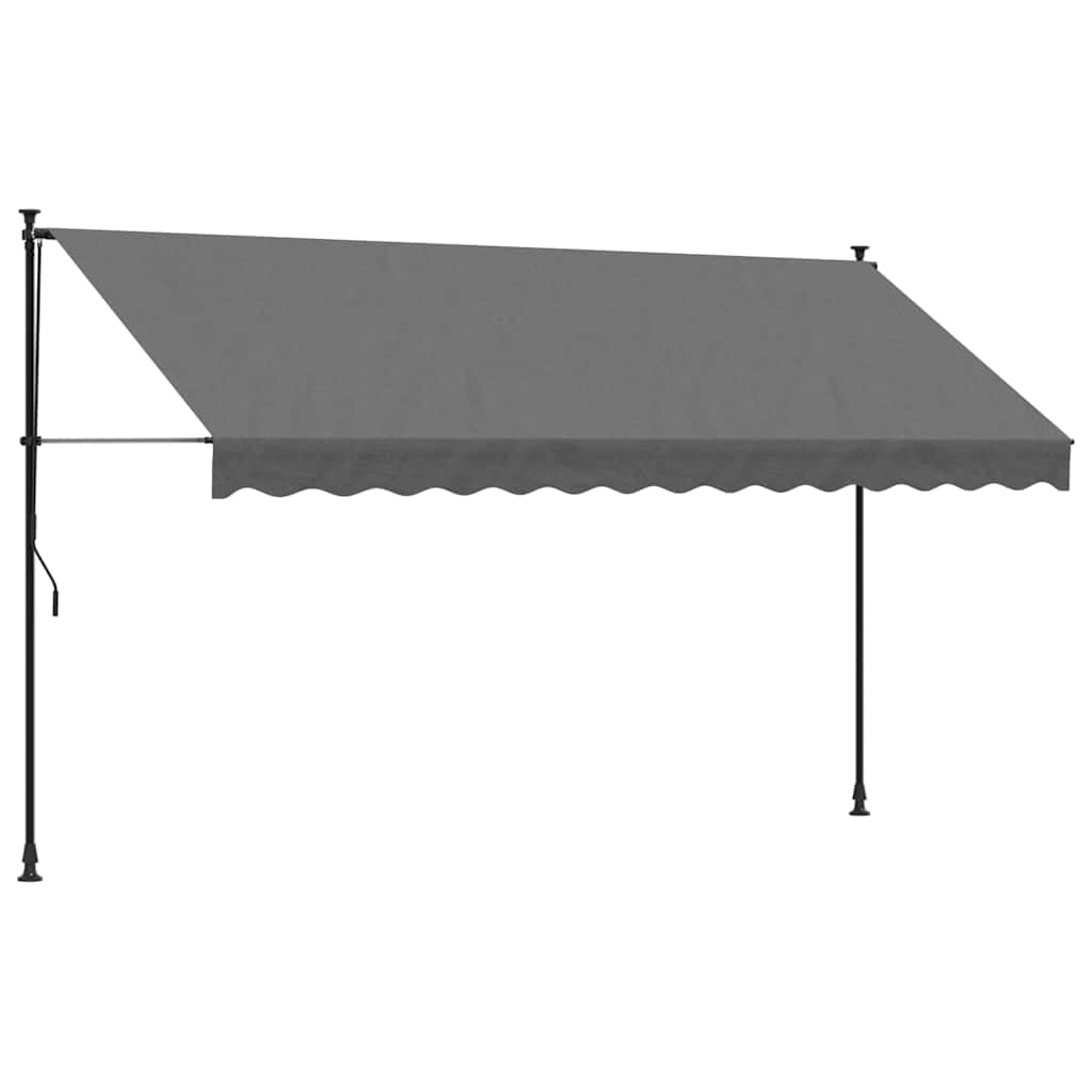 Einziehbare Markise Handbetrieben 150 cm Anthrazit