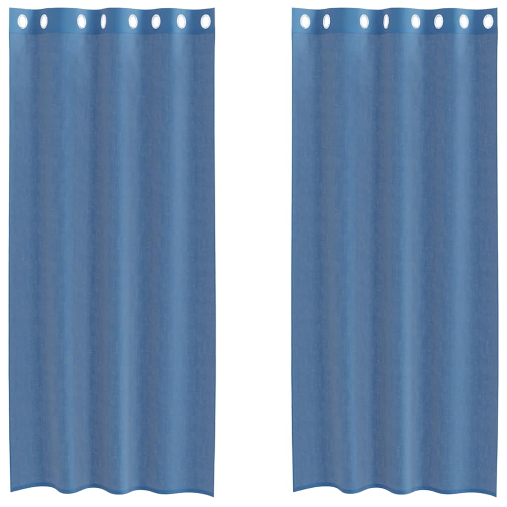 Voile Vorhänge mit Ösen 2 Stk. Apfelgrün 140x140 cm