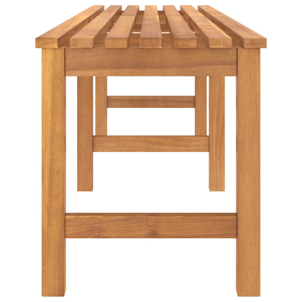 Gartenbank 114 cm Massivholz Teak