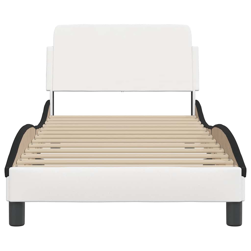 Bettgestell "Dover" Schwarz 80x200 cm Kunstleder