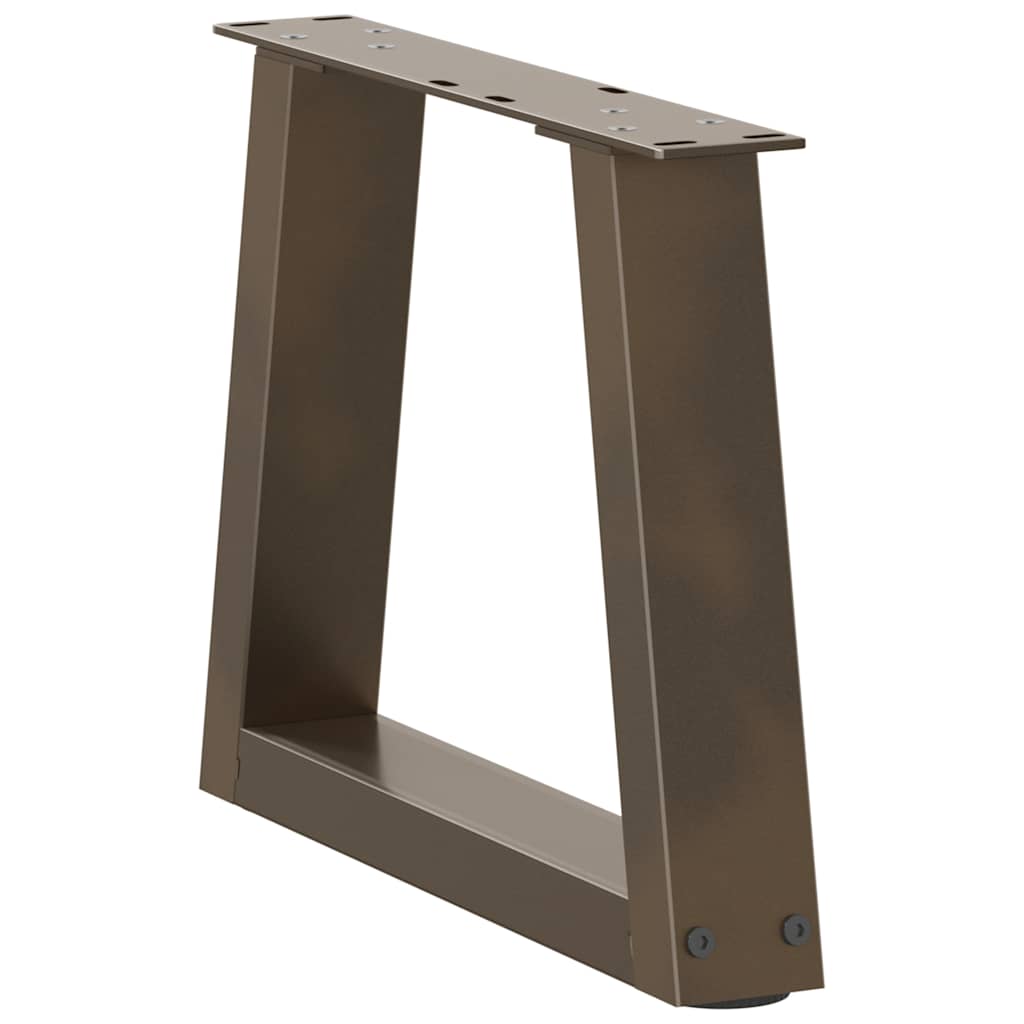 Couchtischbeine V-Form 2 Stück Schwarz 30x(30-31,3) cm Stahl
