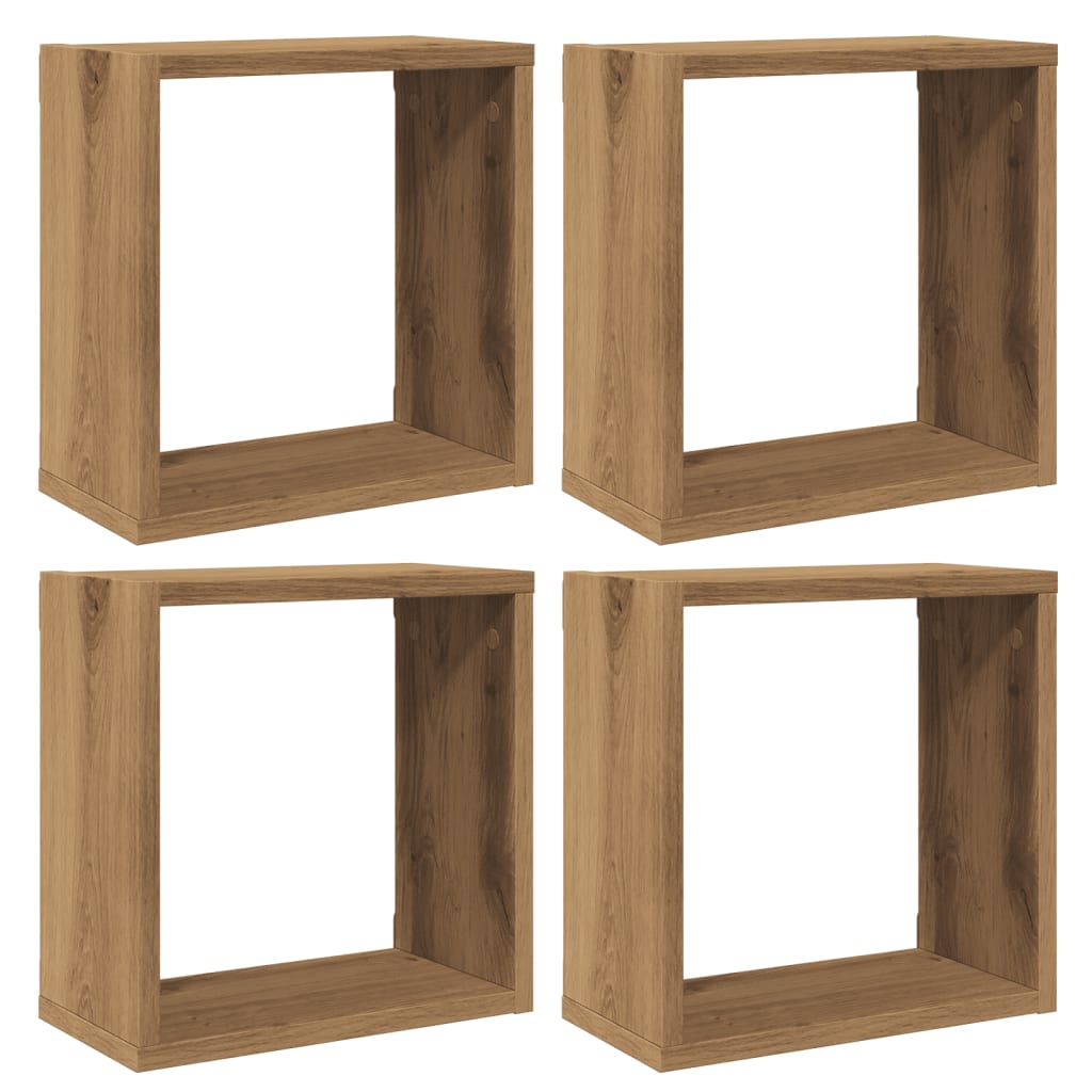 Würfelregale 2 Stk. Weiß 30x15x30 cm