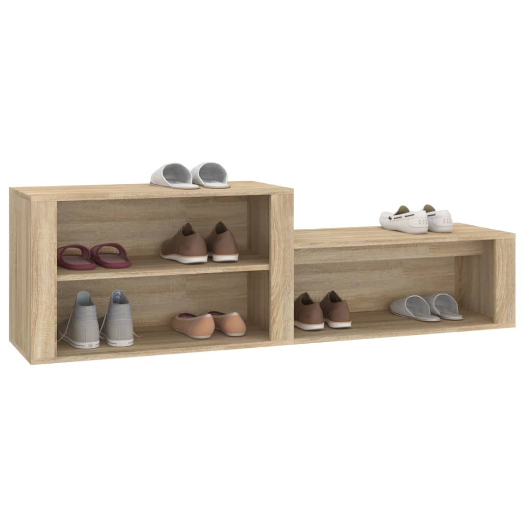 Schuhschrank Weiß 150x35x45 cm Holzwerkstoff