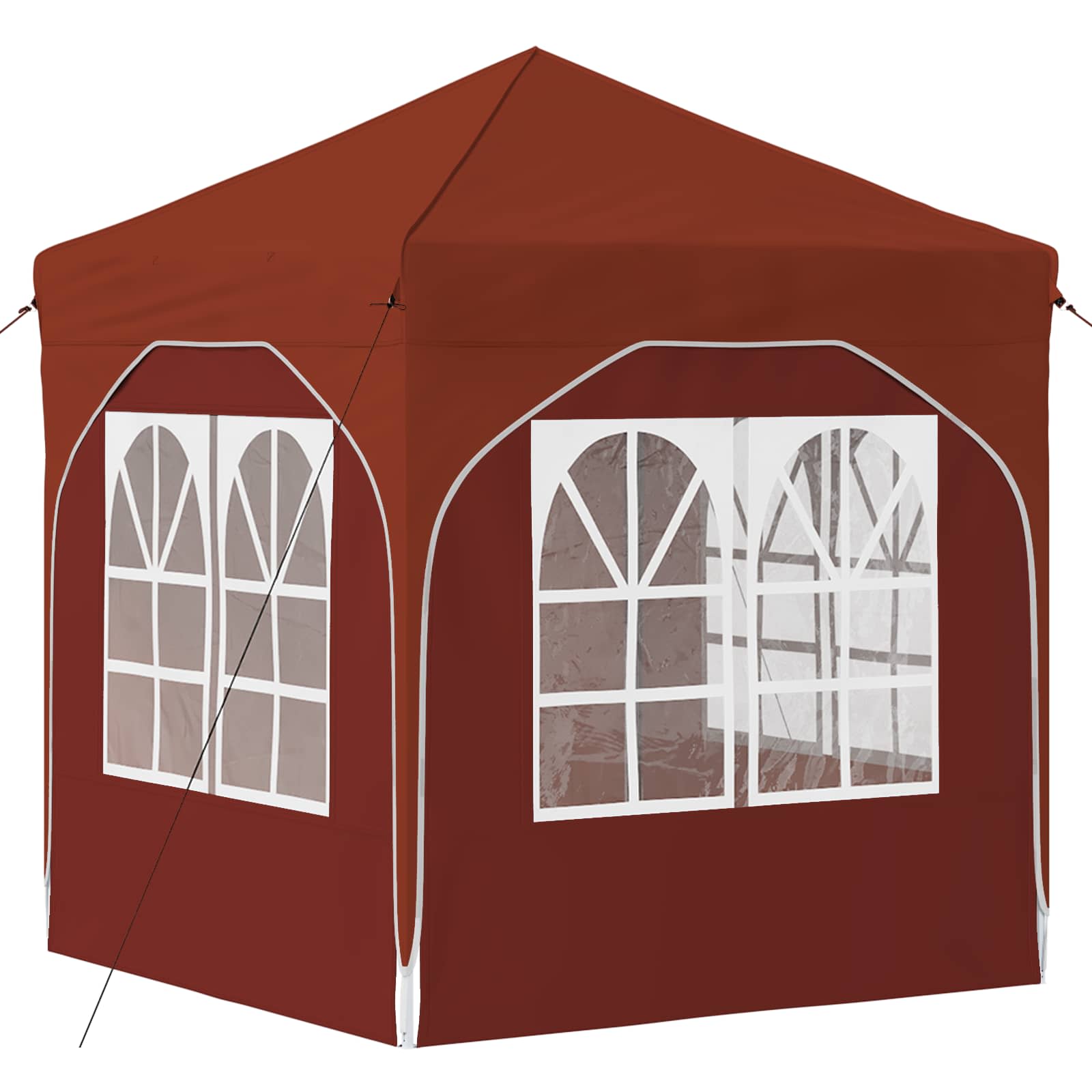 Pop-up Partyzelt 194 x 194 x 245 cm Creme