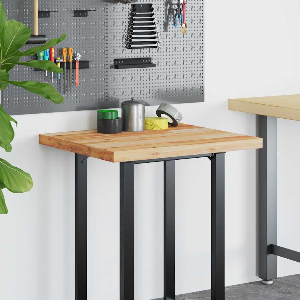 Schreibtischplatte Unbehandelt 60x50x2 cm Massivholz Akazie