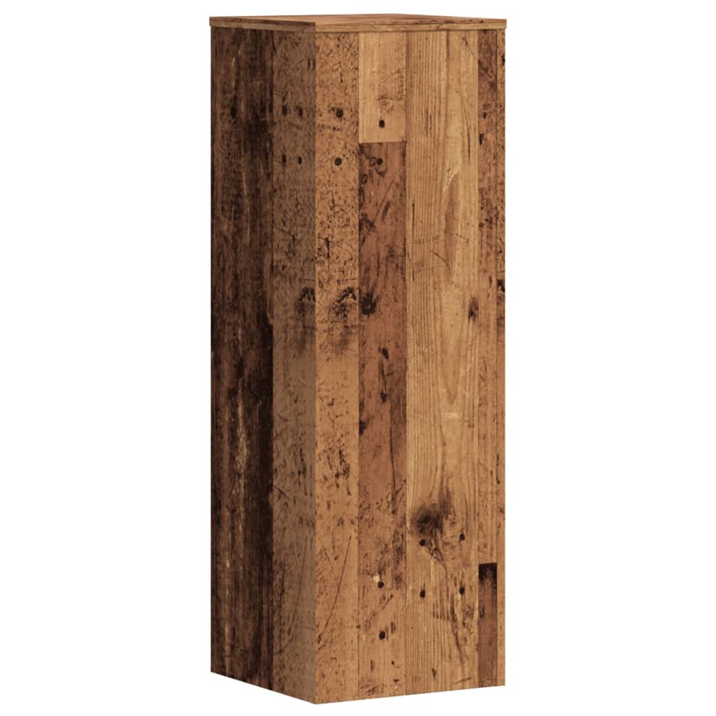 Pflanzenständer 2 Stk. Weiß 33x33x100 cm Holzwerkstoff