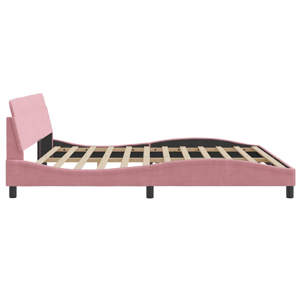 Bettgestell "Dover" Hellgrau 80x200 cm Samt
