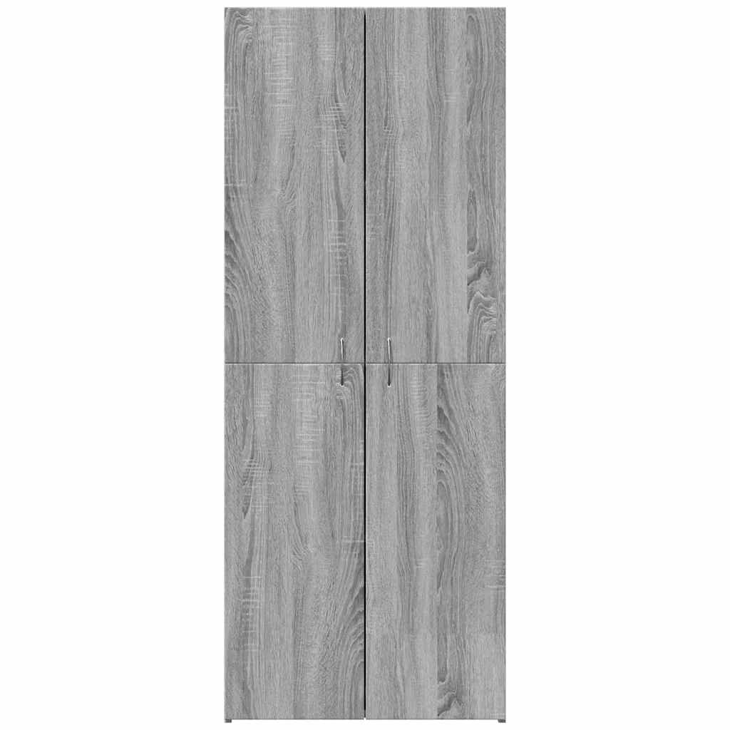 Aktenschrank Weiß 60x32x153 cm Holzwerkstoff