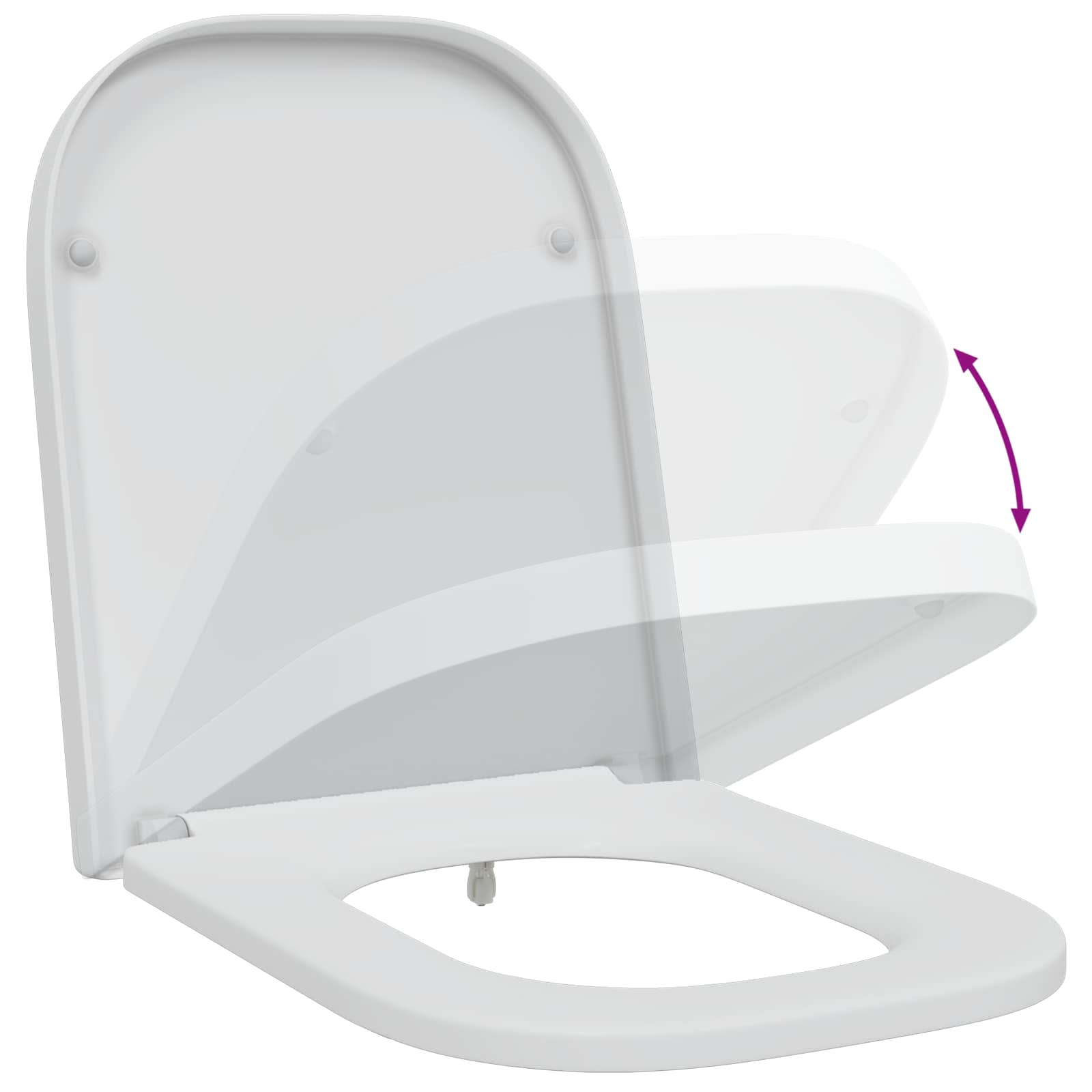 Toilettensitz Anthrazit 47,5 x 35 x 3,6 cm Duroplast