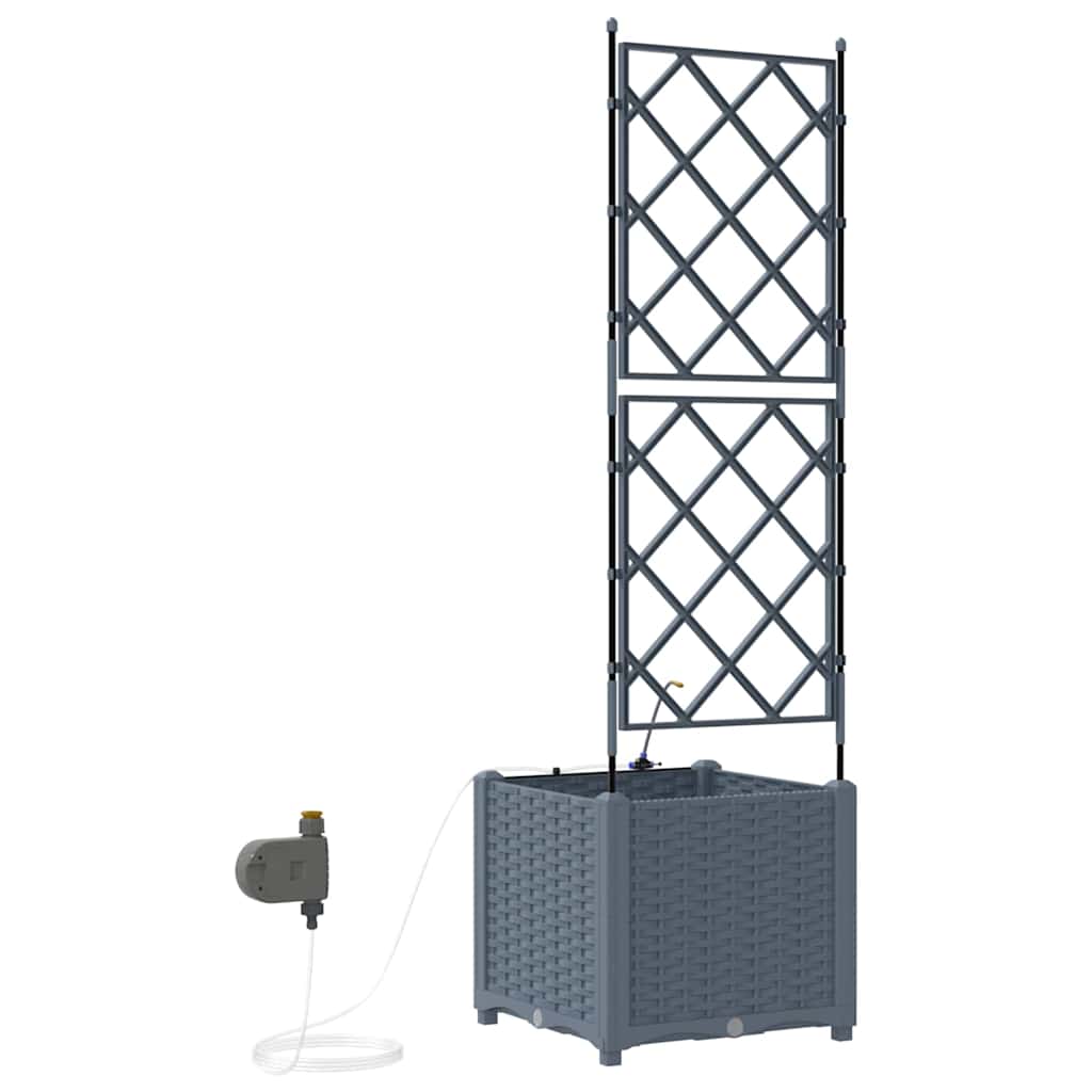 Garten-Pflanzgefäß 4 Stk. Braun 160 x 40 x 22 cm PP