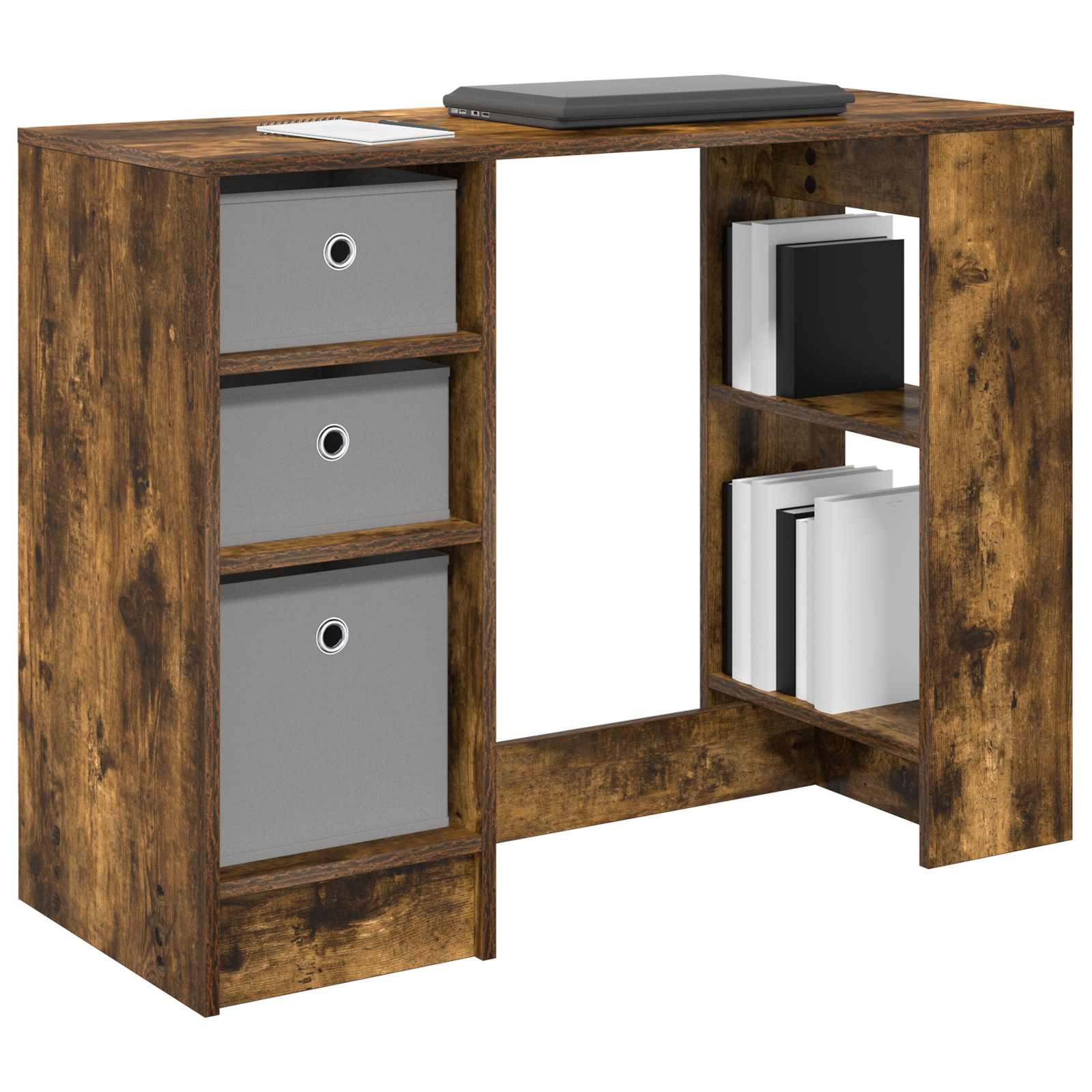 Schreibtisch mit Schubladen Weiß 100 x 40 x 75 cm Holzwerkstoff