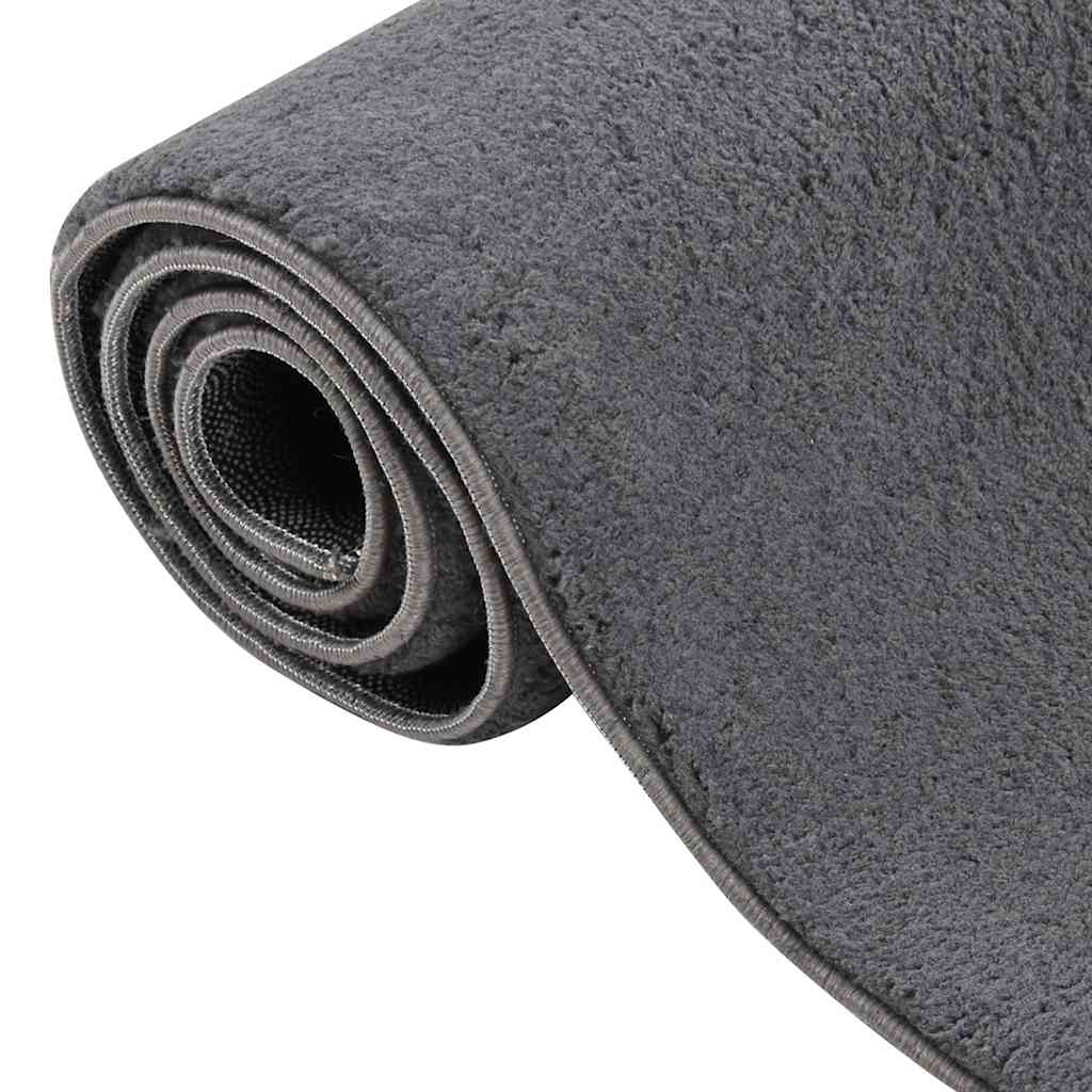 Shaggy-Teppich Schwarz 240x305 cm Polyester