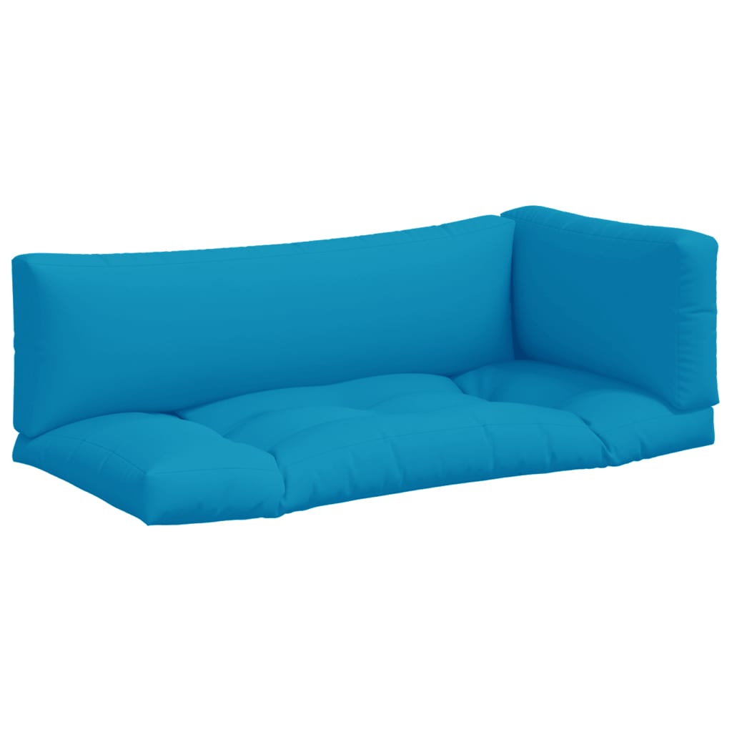 Palettenkissen Blau Weiß Gestreift 58x58x10 cm Oxford-Gewebe