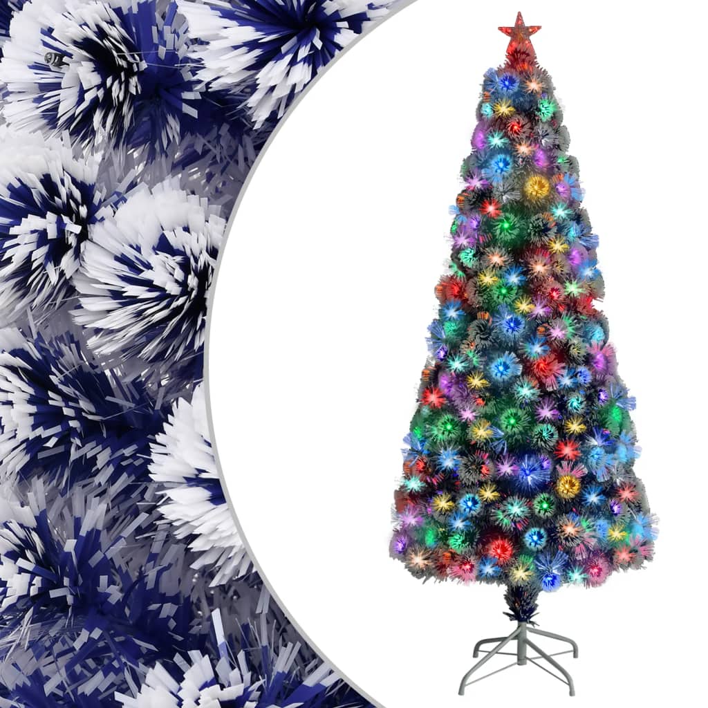Vorbeleuchteter Weihnachtsbaum mit Ständer und LED 150 cm Glasfaser
