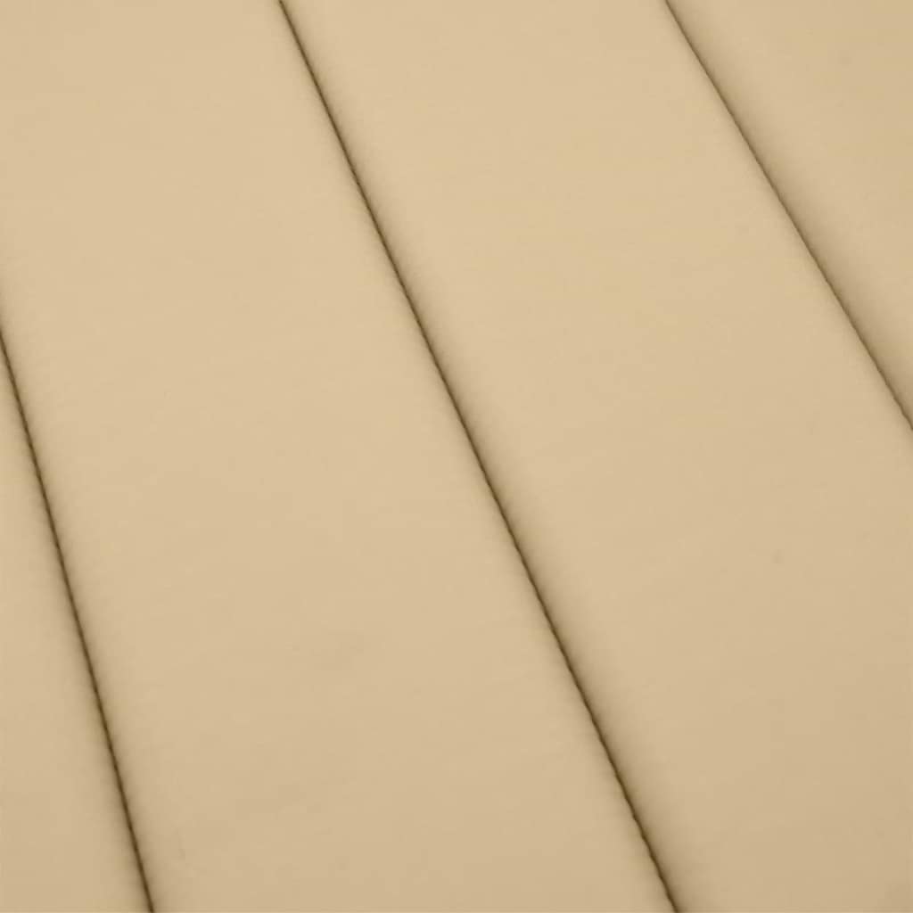 Sonnenliegen-Auflage Melange Anthrazit 186x58x4 cm Stoff