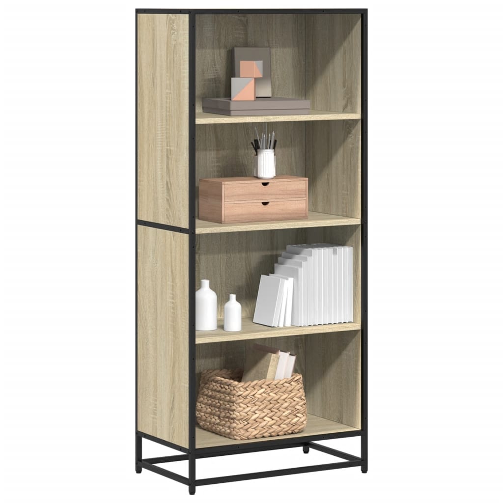 Bücherregal Schwarz 60x35x139 cm Holzwerkstoff