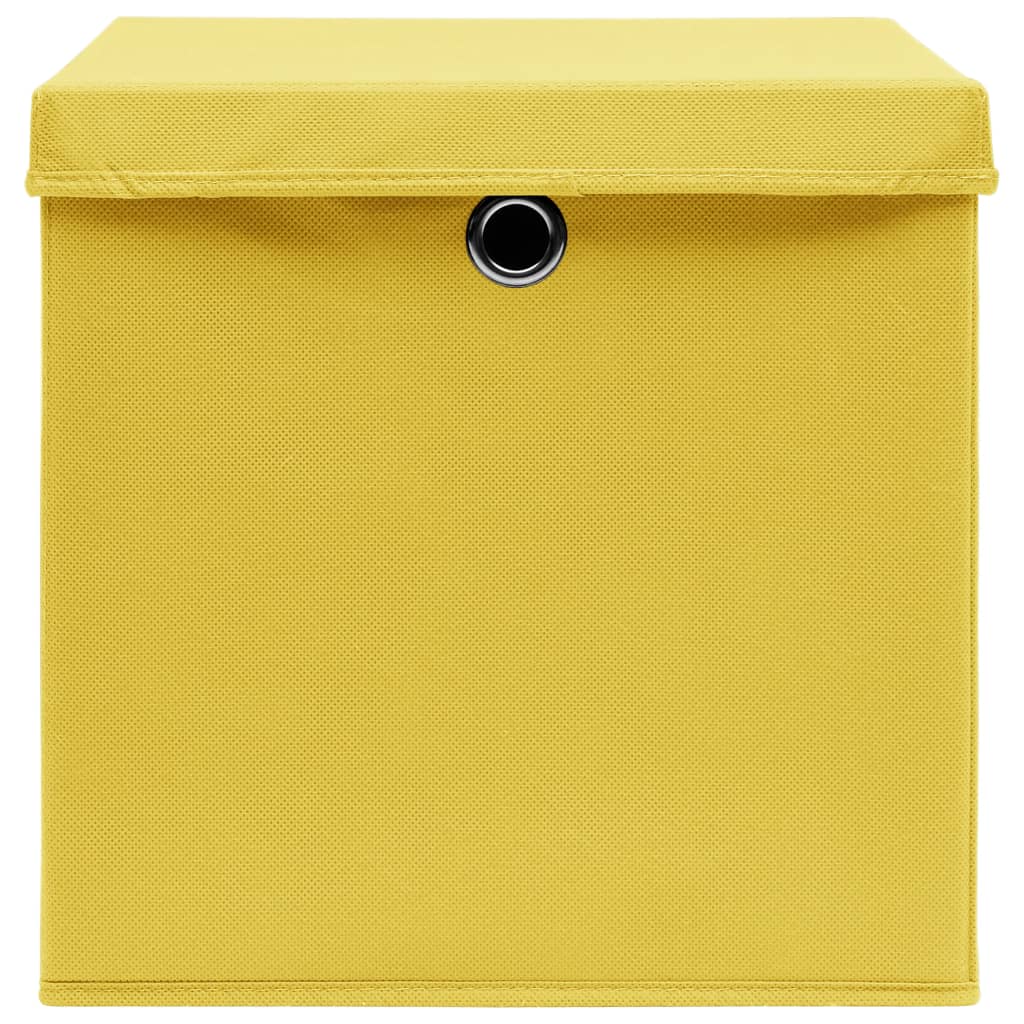 Aufbewahrungsboxen 4 Stk. Blau 32x32x32 cm Stoff