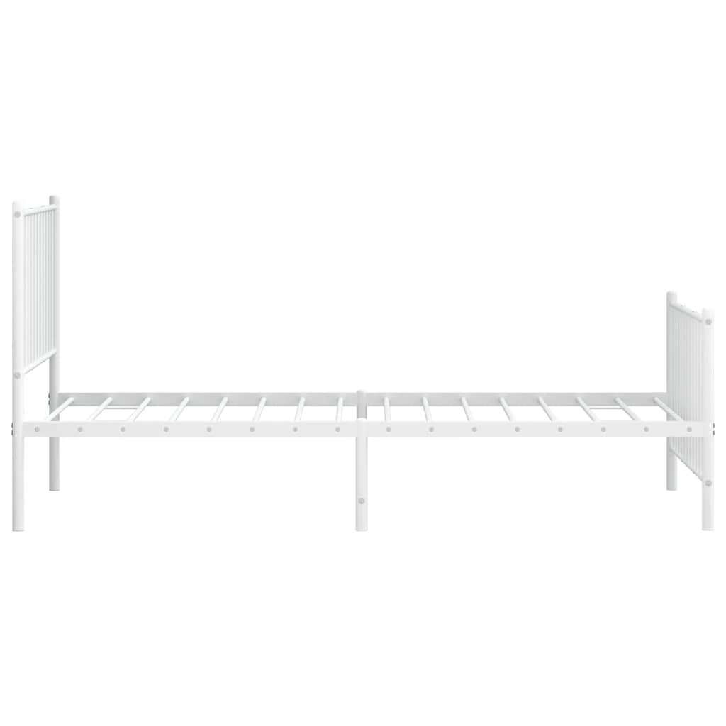 Bettgestell Metall Schwarz 75x190 cm