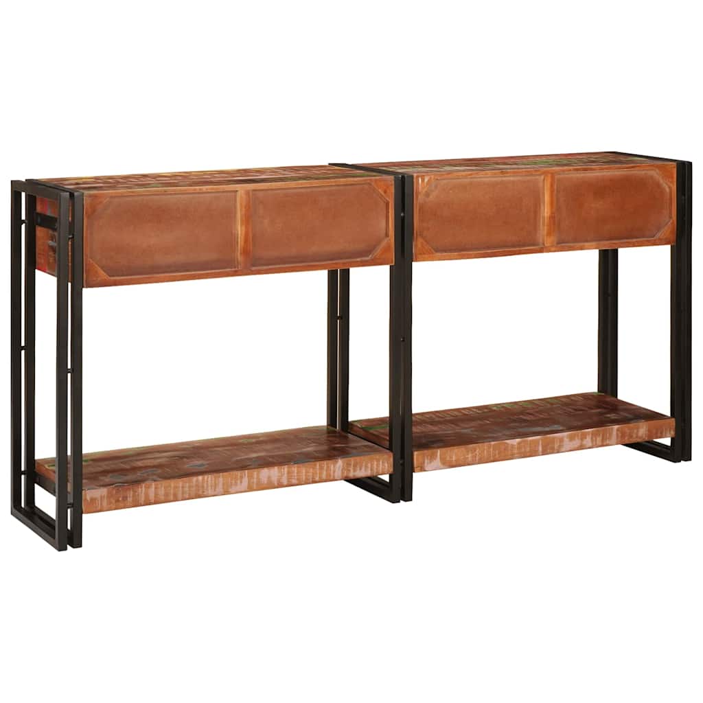 Konsolen-Tische 2 pcs Braun 161 x 33 x 75 cm Massivholz Mango