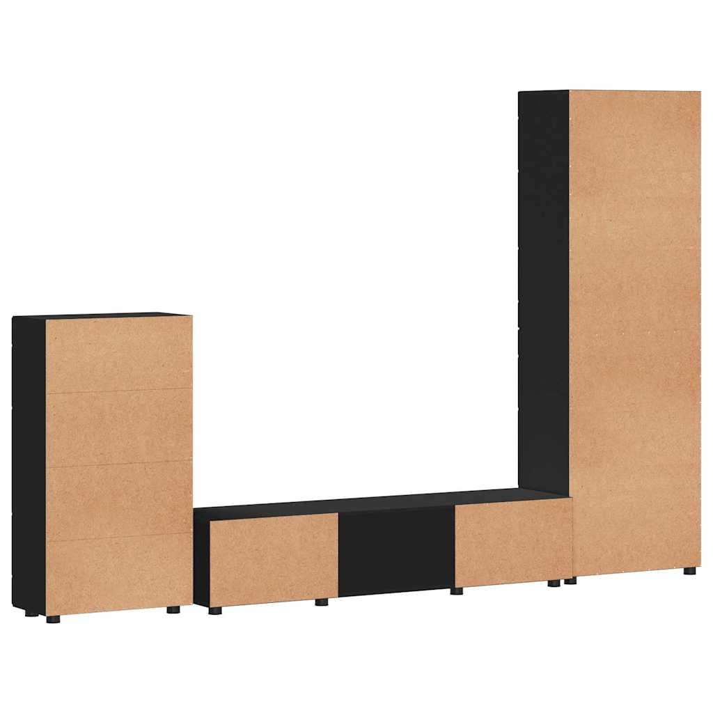 Highboard mit Regal FLORIN Weiß 60 x 35 x 182 cm Holzwerkstoff