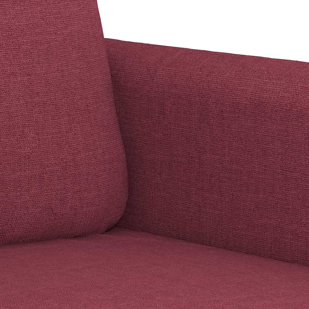4-tlg. Sofagarnitur mit Kissen Braun Stoff